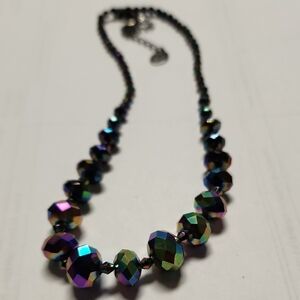 Iridescent Beaded Necklace